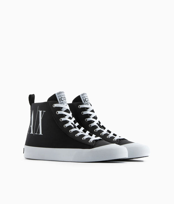 Armani exchange Icon logo high top sneakers