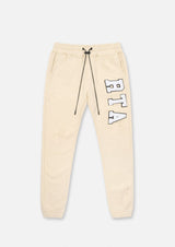 Rta OWEN SWEATPANT | BEIGE COLLEGIATE