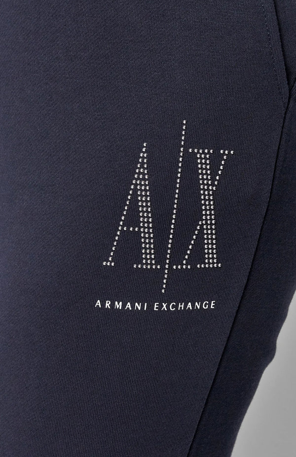 armani exchange navy trouser
