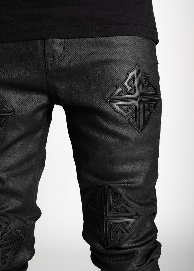 Guapi Obsidian Black Icon Stacked Denim