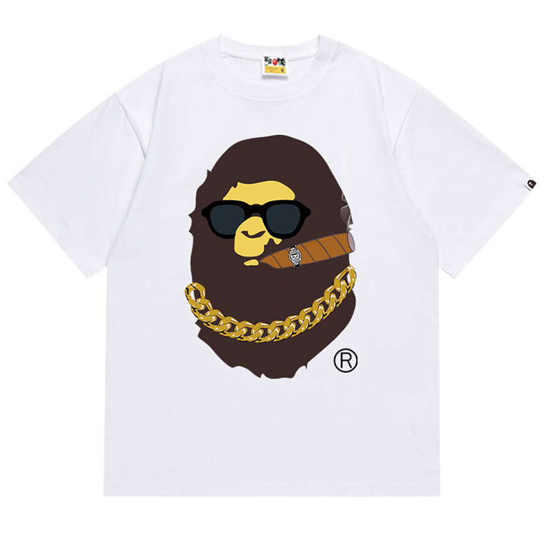 BAPE Ape Head Smoking Print Los Angeles Limited T-Shirts