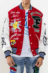 First Row GET LUCKY TODAY VARSITY JACKET (FRJ0044)