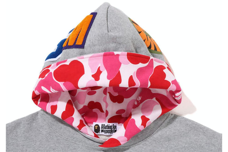 BAPE Shark Pullover Inside Camo Hoodie
Grey Pink