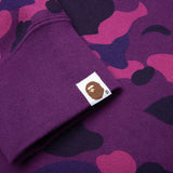 A bathing ape Color camo Purple Shark Full Zip Hoodie