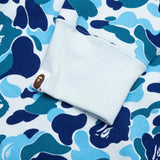 A bathing ape Big ABC Blue Camo Shark Full Zip Hoodie.