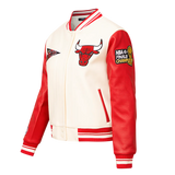 Pro standard CHICAGO BULLS RETRO CLASSIC RIB WOOL VARSITY JACKET