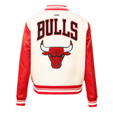 Pro standard CHICAGO BULLS RETRO CLASSIC RIB WOOL VARSITY JACKET