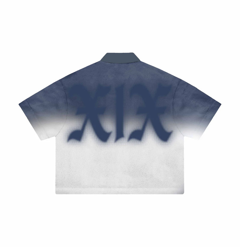 Mixed Emotion Blue “XIX” Button Up Shirt