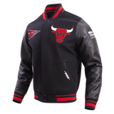 Pro standard CHICAGO BULLS RETRO CLASSIC RIB WOOL VARSITY JACKET