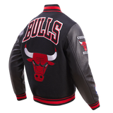 Pro standard CHICAGO BULLS RETRO CLASSIC RIB WOOL VARSITY JACKET