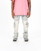 PHEELINGS

"JOURNEY TO GREATNESS" CARGO FLARE STACK DENIM