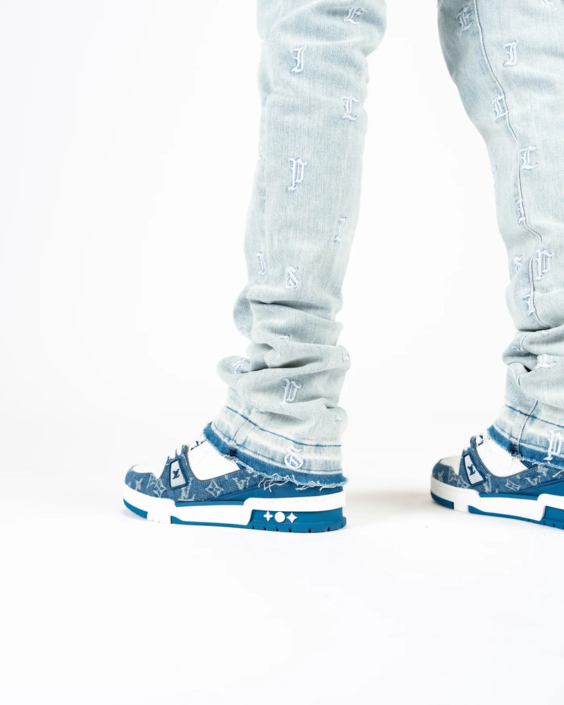 PHEELINGS "SOUL STAMPED" FLARE STACK DENIM