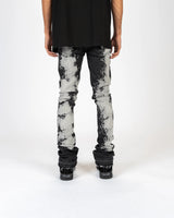 PHEELINGS "SCARRED BY" FLARE STACK DENIM