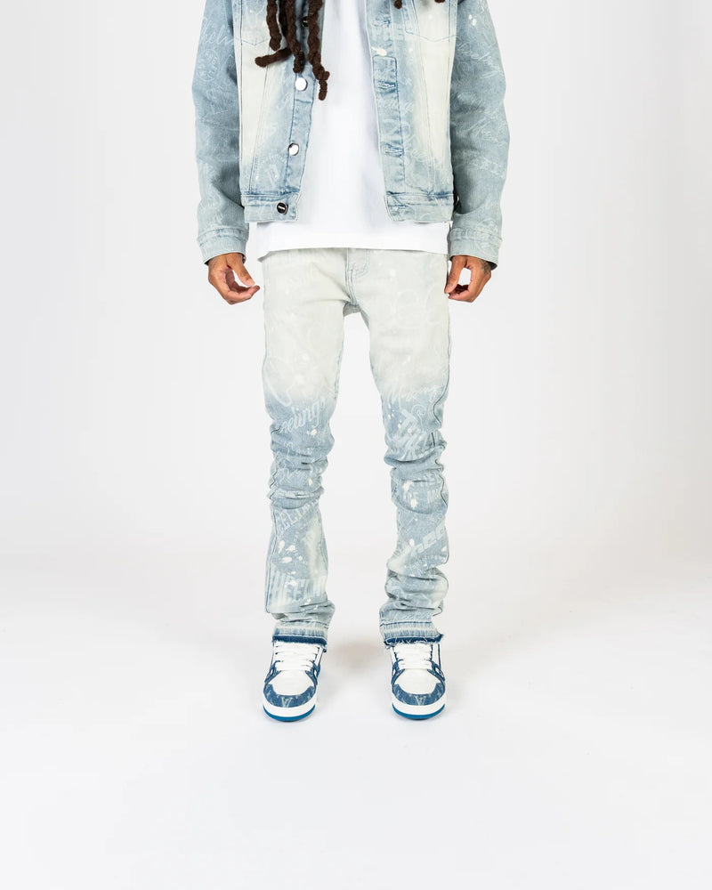 PHEELINGS "JOYFUL JOURNEY" FLARE STACK DENIM