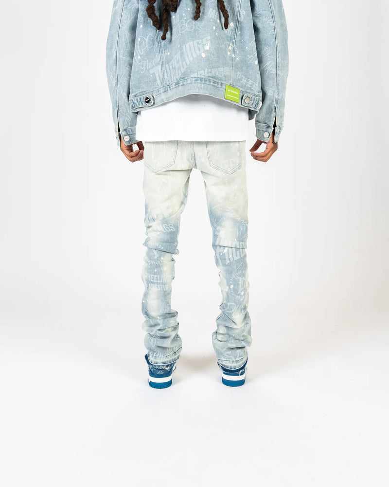 PHEELINGS "JOYFUL JOURNEY" FLARE STACK DENIM