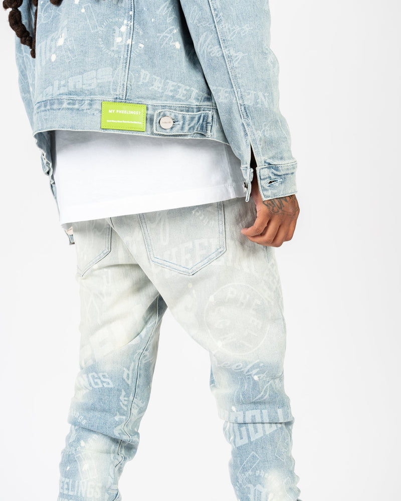 PHEELINGS "JOYFUL JOURNEY" FLARE STACK DENIM