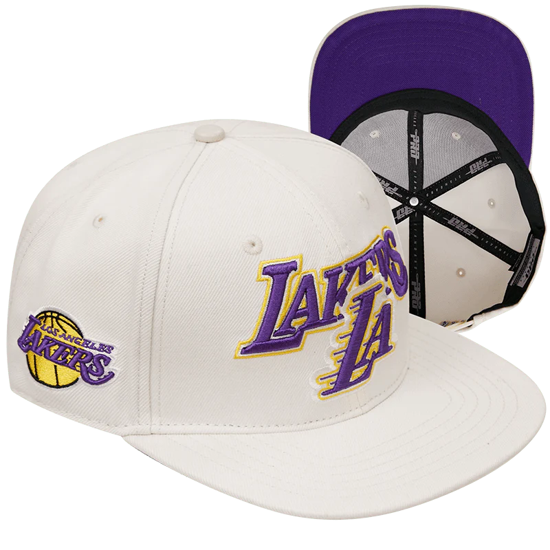 Pro Standard LOS ANGELES LAKERS RETRO CLASSIC LOGO WOOL SNAPBACK HAT