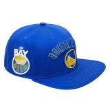 Pro Standard GOLDEN STATE WARRIORS STACKED LOGO WOOL SNAPBACK HAT