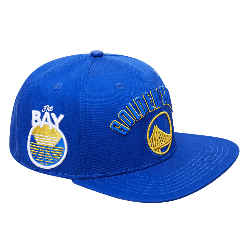 Pro Standard GOLDEN STATE WARRIORS STACKED LOGO WOOL SNAPBACK HAT