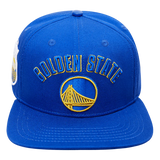 Pro Standard GOLDEN STATE WARRIORS STACKED LOGO WOOL SNAPBACK HAT