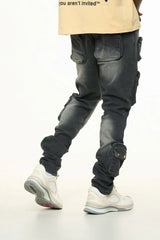 PHEELINGS "LUCID DREAMS" CARGO SKINNY DENIM (FADED BLACK)