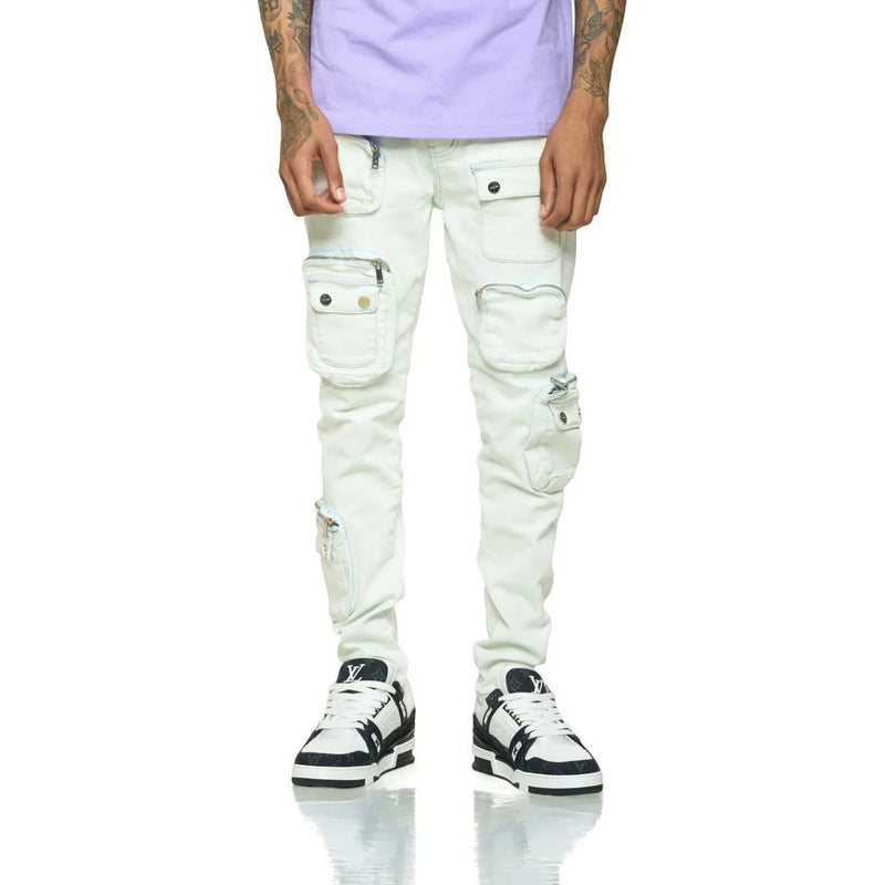 PHEELINGS "LUCID DREAMS" CARGO SKINNY DENIM (FADED LIGHT BLUE)