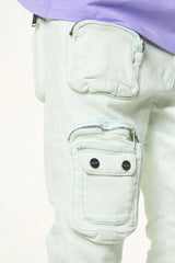 PHEELINGS "LUCID DREAMS" CARGO SKINNY DENIM (FADED LIGHT BLUE)