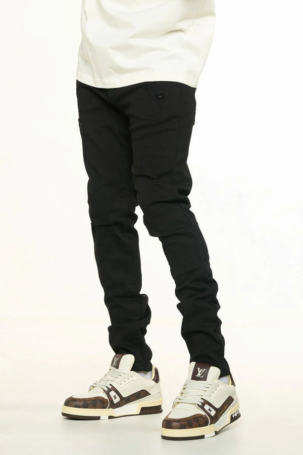 PHEELINGS "ECLIPSE" SKINNY DENIM (JET BLACK)