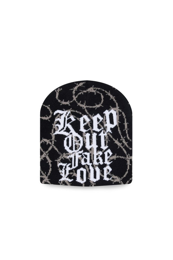 Keep out fake love KEEP OUT - BLACK - BEANIE