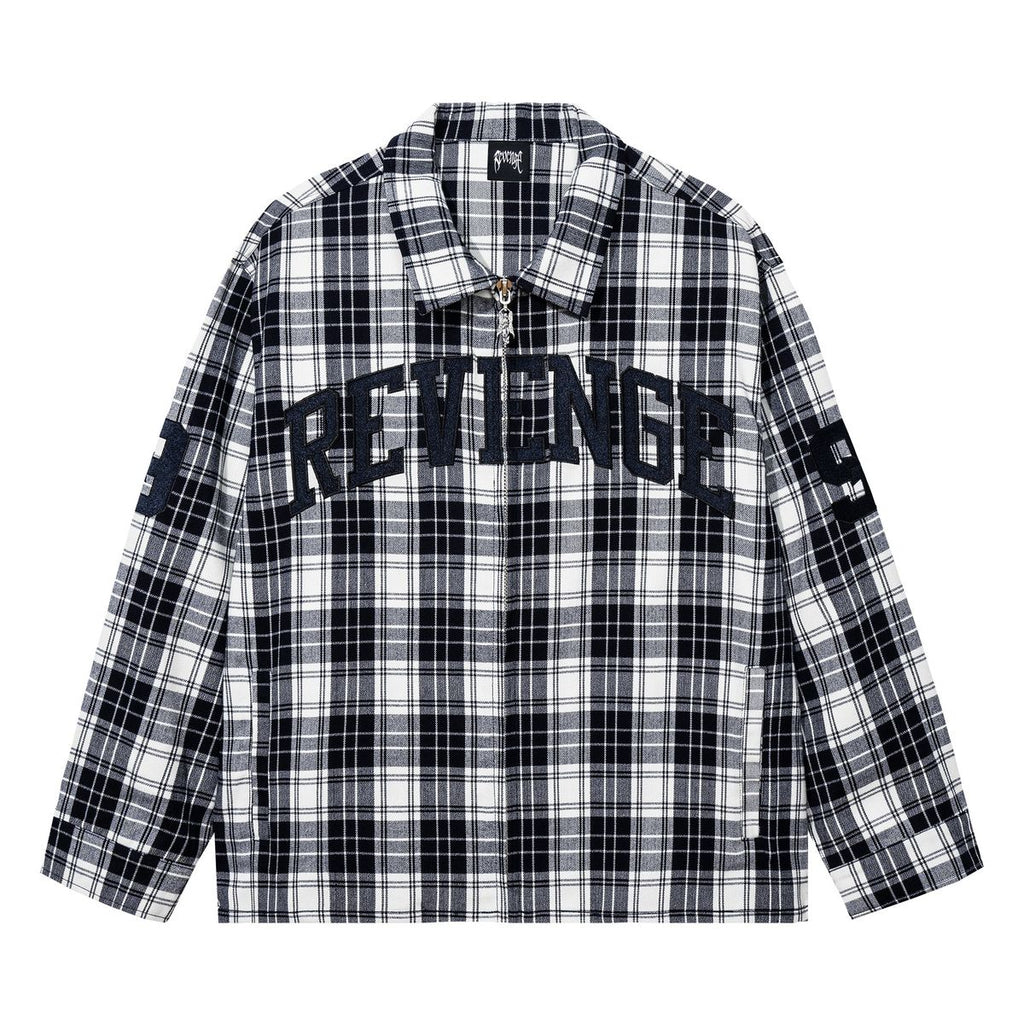 Revenge online Blue Spiderweb Flannel