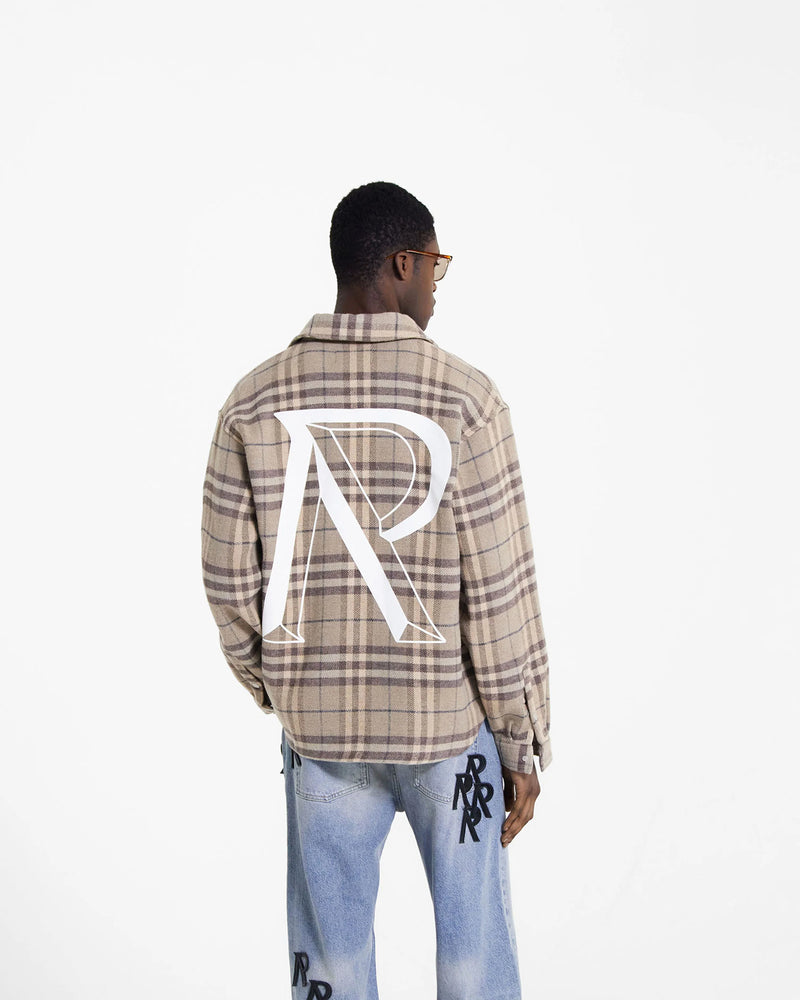 REPRESENT HEAVYWEIGHT INITIAL FLANNEL SHIRT