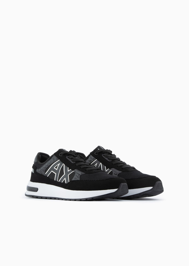 Armani Exchange Logo lettering suede sneakers