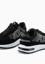 Armani Exchange Logo lettering suede sneakers