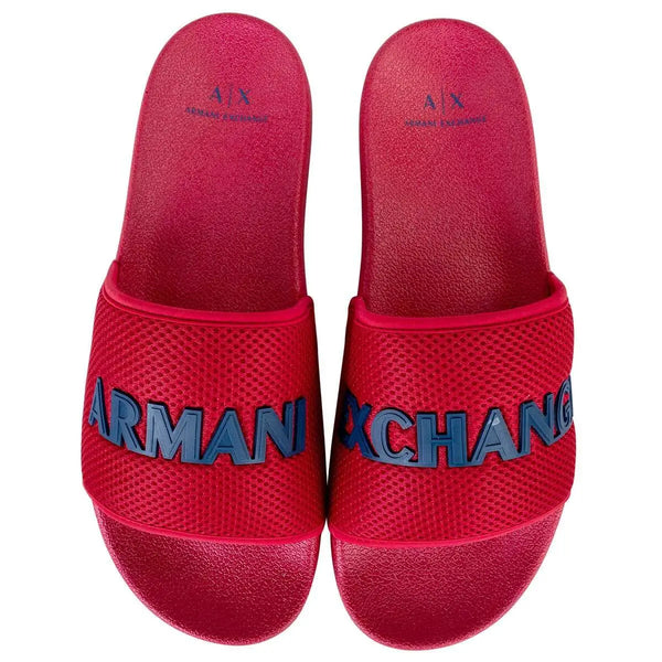 Armani Exchange Men's Shower Sandals Mesh Logo
