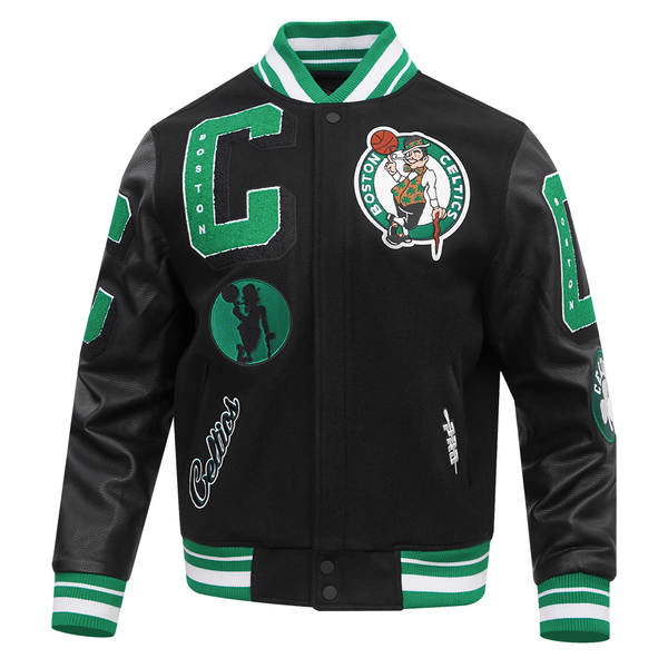 Pro standard NBA BOSTON CELTICS MASHUP MEN'S RIB WOOL VARSITY JACKET