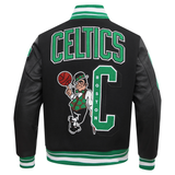 Pro standard NBA BOSTON CELTICS MASHUP MEN'S RIB WOOL VARSITY JACKET