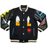 Elite Premium Denim Kids VARSITY JACKET