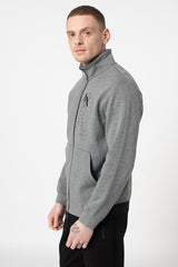 armani exchange grey sweatshirt zipper