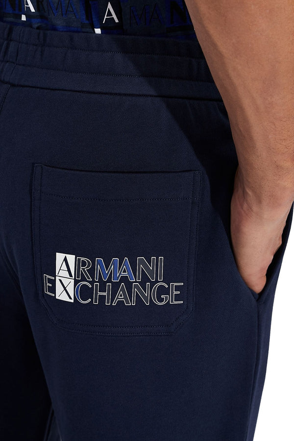 armani exchange navy trouser