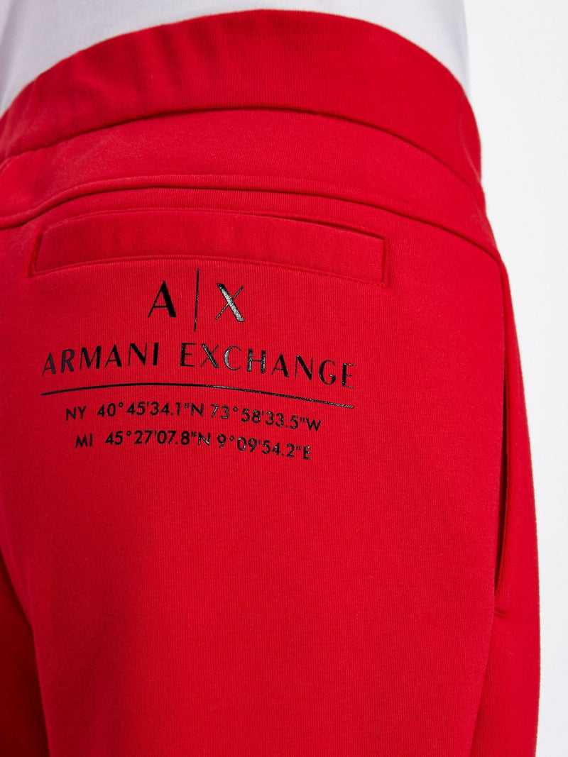 armani exchange red trouser