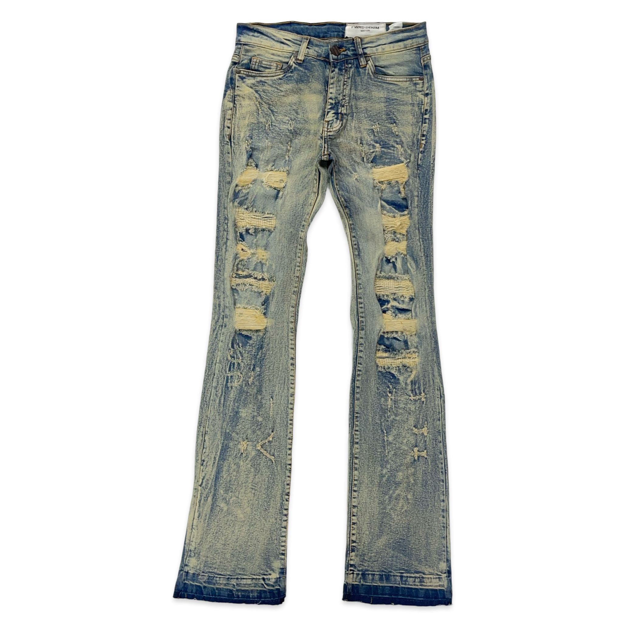 FWRD DENIM & CO. SAINTS X SINNERS STACKED DENIM JEANS – Premium Apparel ...