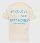 Homme femme Hotel Homme Femme London Tee Cream and Blue