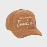 Homme femme Hotel Corduroy Hat Brown