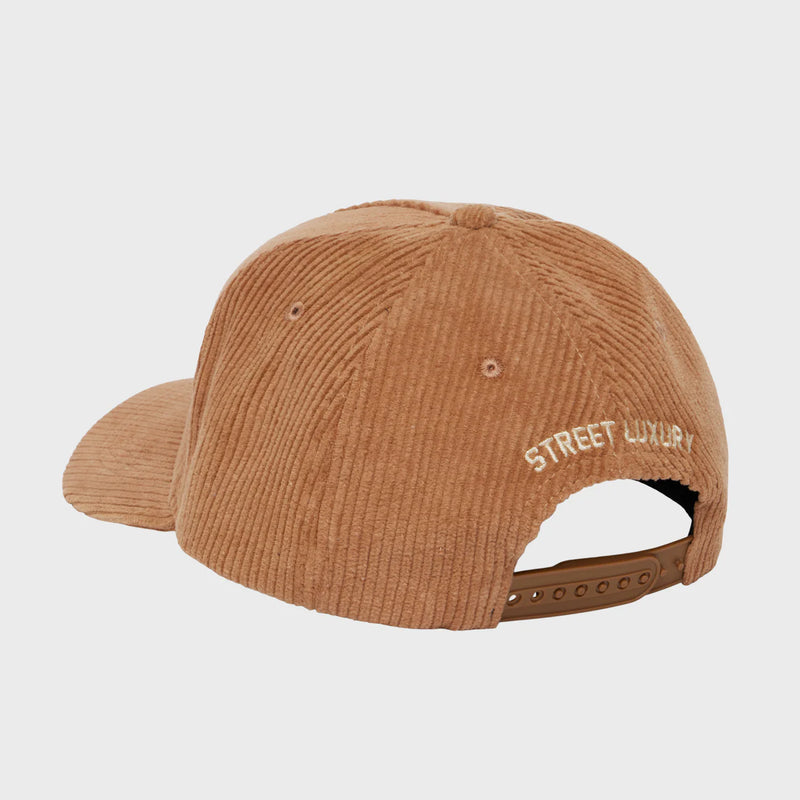 Homme femme Hotel Corduroy Hat Brown