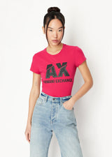 armani exchange women red tshirts