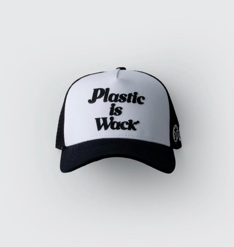 Plastic is wack Signature" Trucker Hat