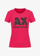 armani exchange women red tshirts