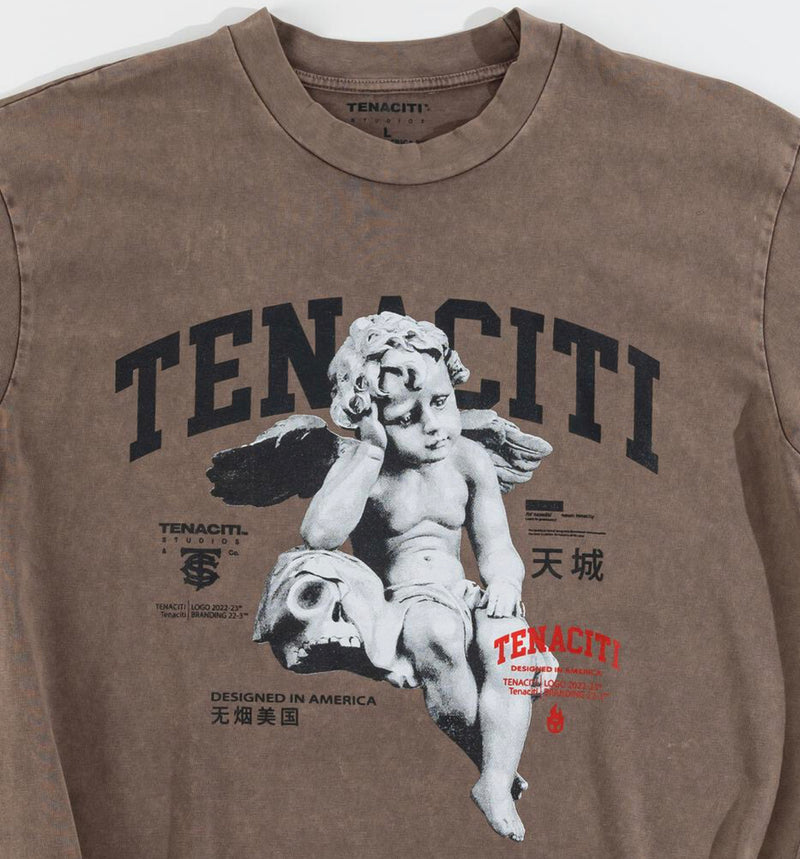 Tenaciti Angel wing Tee Vintage kaki