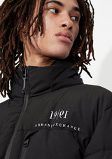 ARMANI EXCHANGE 30TH ANNIVERSARY PUFFER JACKET (BLACK)