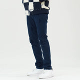 Makobi M1932 MAKOBI BRIGHTON SHREDDED TWILL JEANS - NAVY